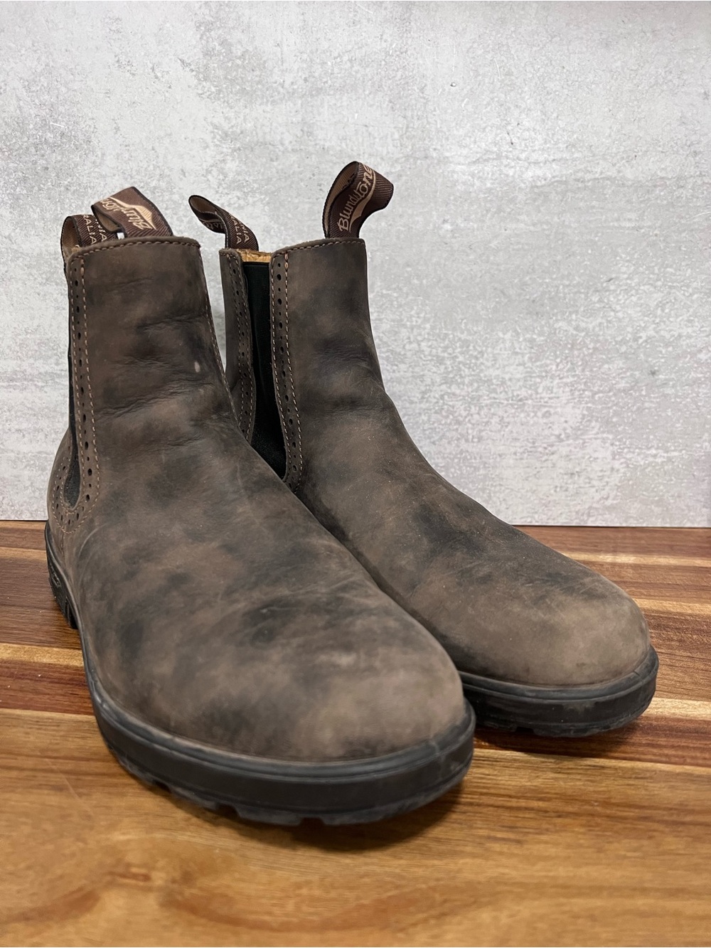 Blundstone Men's Chukka Boots in Dark Brown Leather